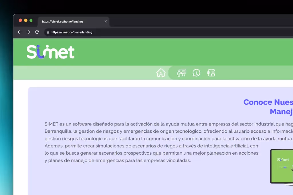 Página web de APELL - Simet
